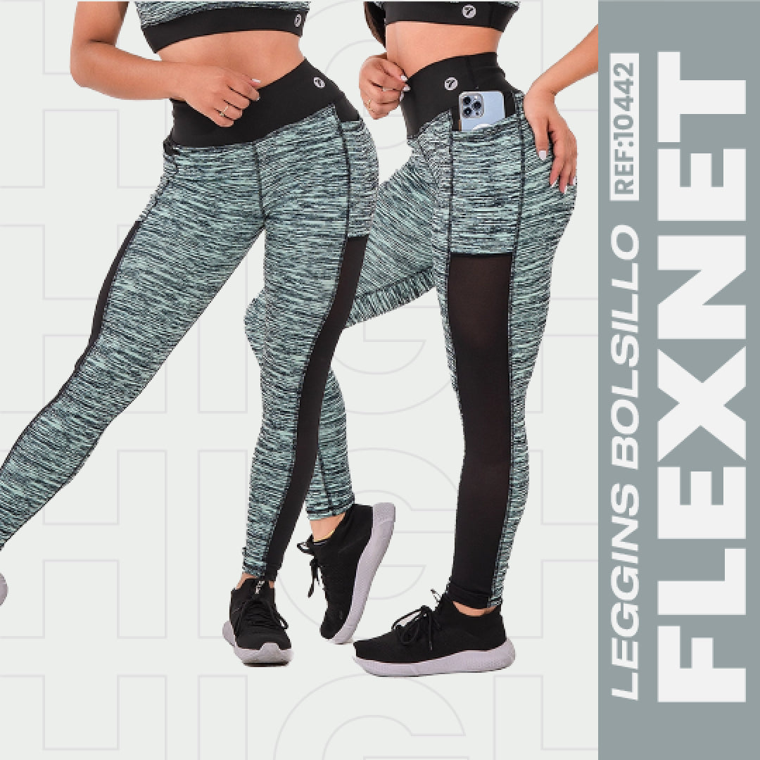 Leggins bolsillo mujer Flexnet al por mayor | TenfitExpress