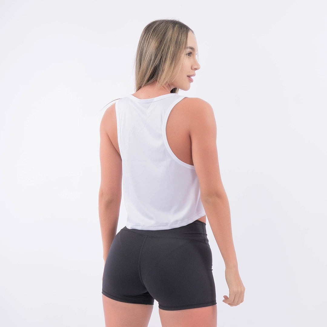 BLUSA TOP VOLADA - BLANCA
