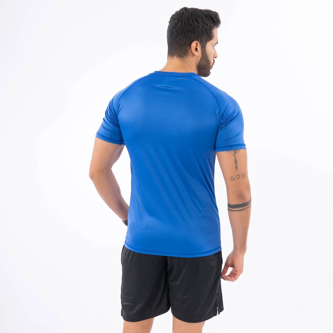 Camiseta Deportiva de Hombre Manga Corta - Azul Rey