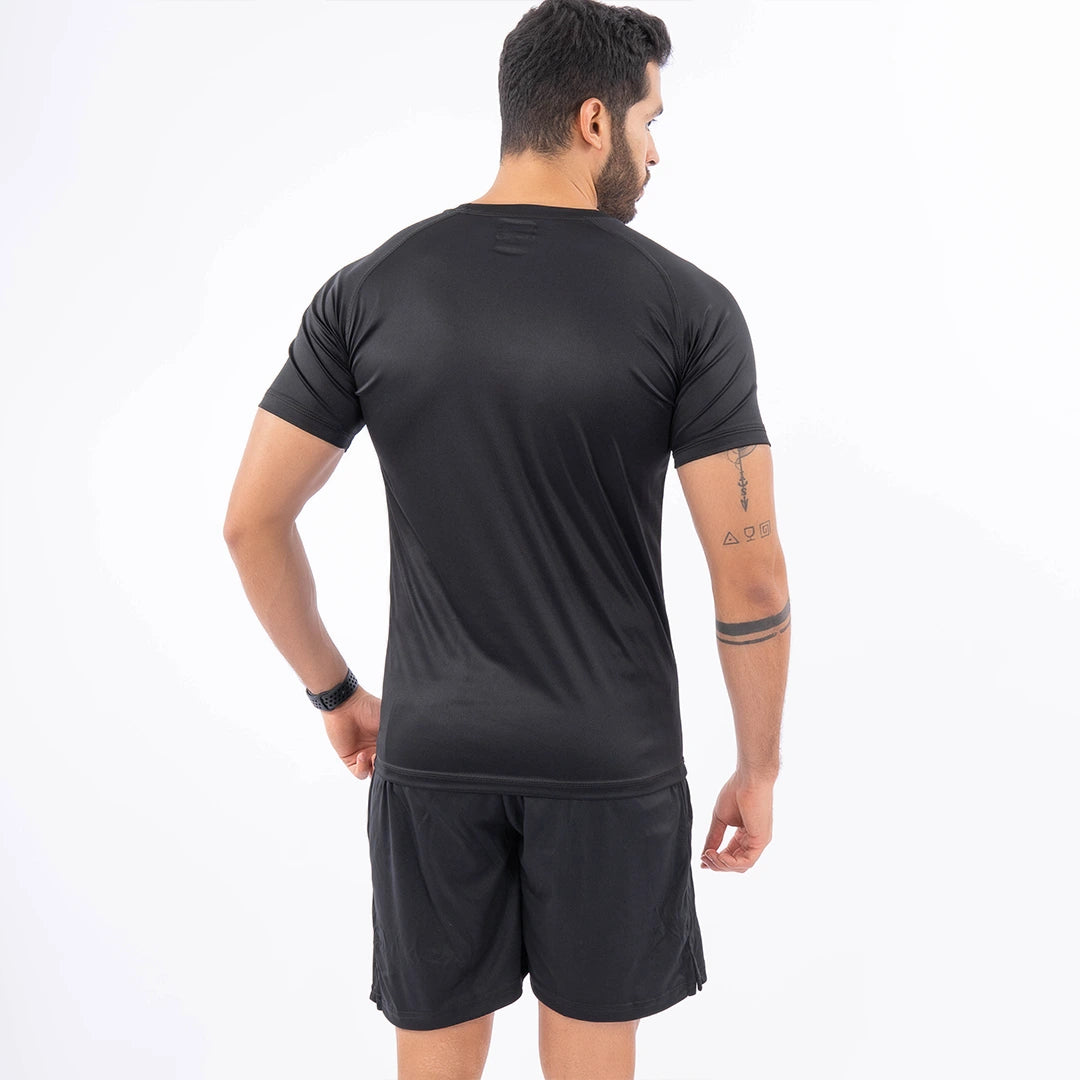 Camiseta Deportiva de Hombre Manga Corta - Negro