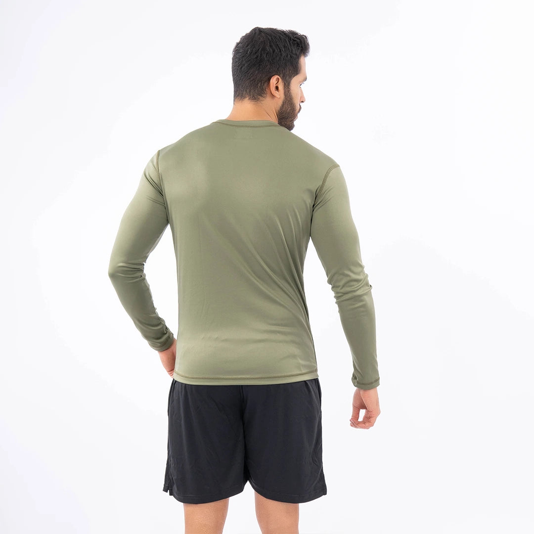 Buzo de Compresión Deportivo - Verde Militar