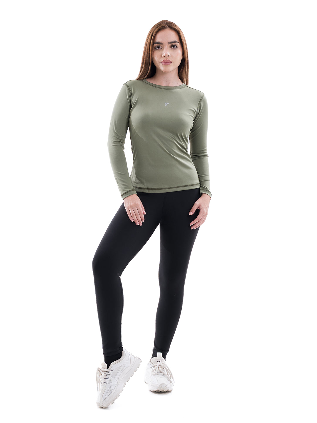 Buzo de Compresión de Mujer - Verde Militar