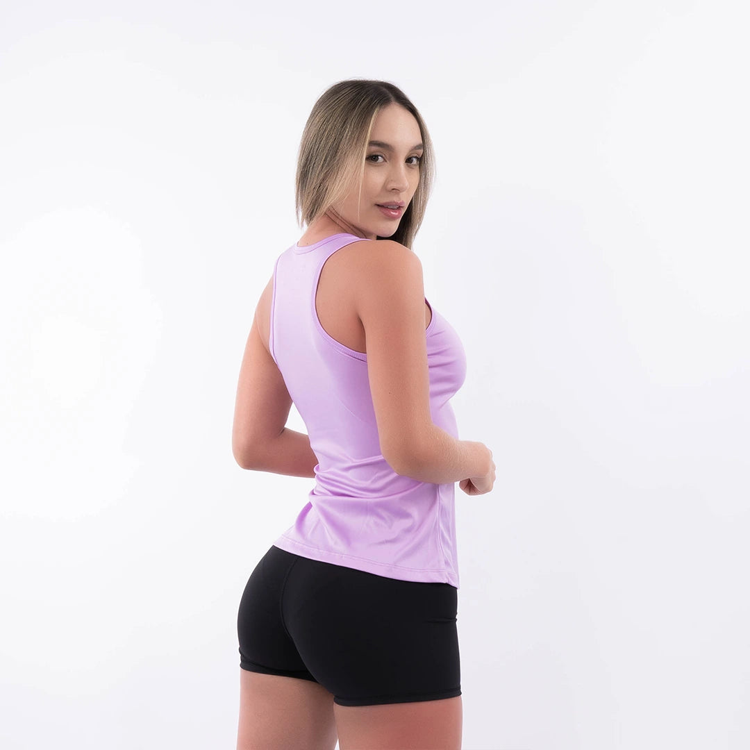 Camisilla Deportiva de Mujer Tradicional - Lila Oscuro