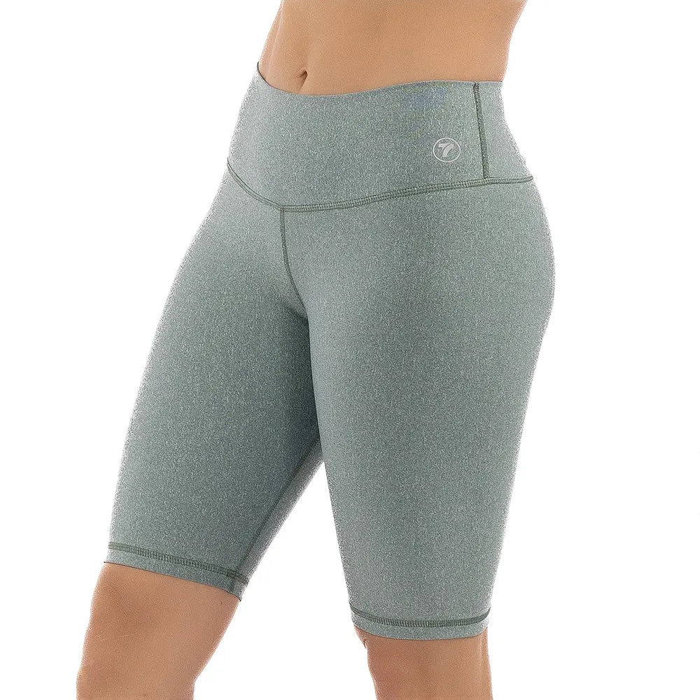 Bicicletero Deportivo de Mujer - Verde Menta Jaspe Oscuro