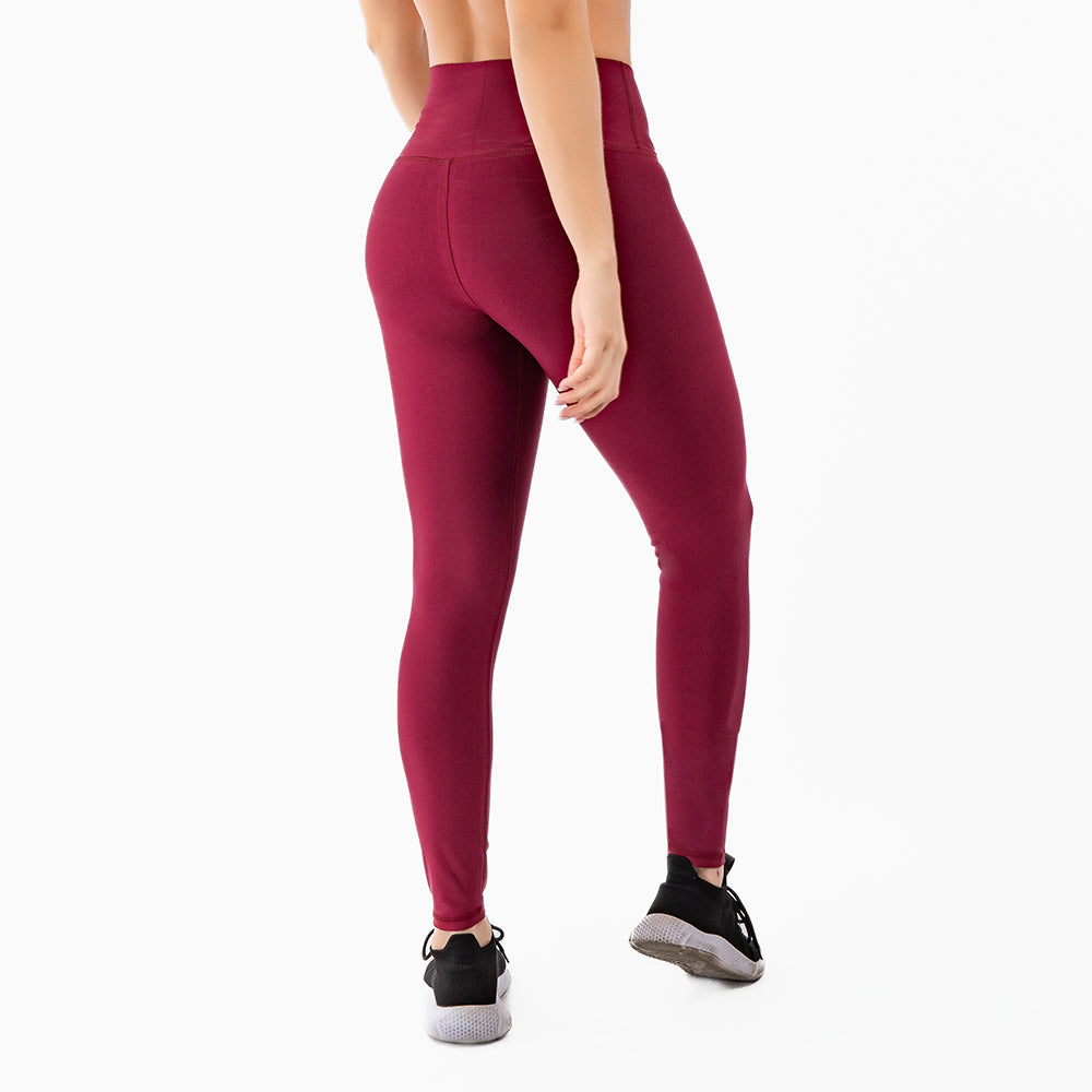 LEGGINS UNICOLOR PROMO TELA DELGADA - MORA