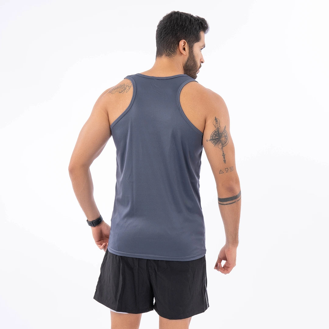 Camisilla Deportiva Dri-Fit de Hombre - Gris Oscuro