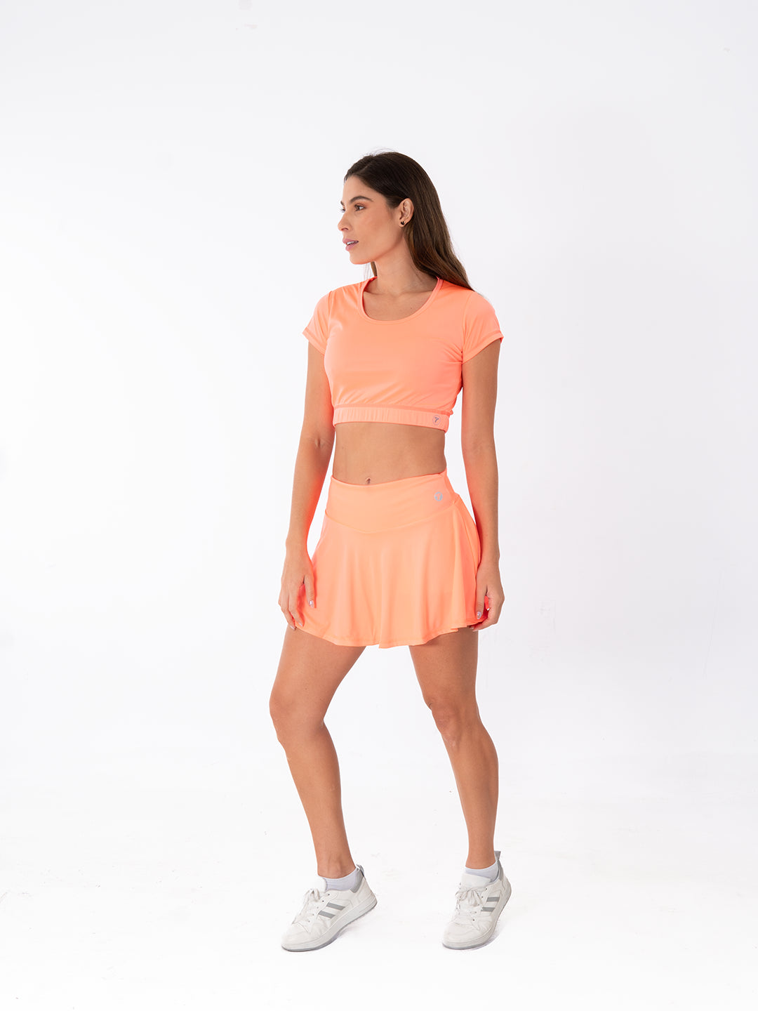 Falda Short Deportiva Tradicional - Mandarina