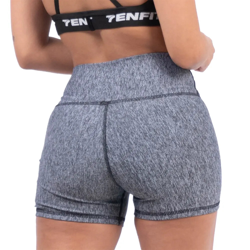 SHORT EXTRACORTO SUPLEX UNICOLOR-GRIS JASPE OSCURO