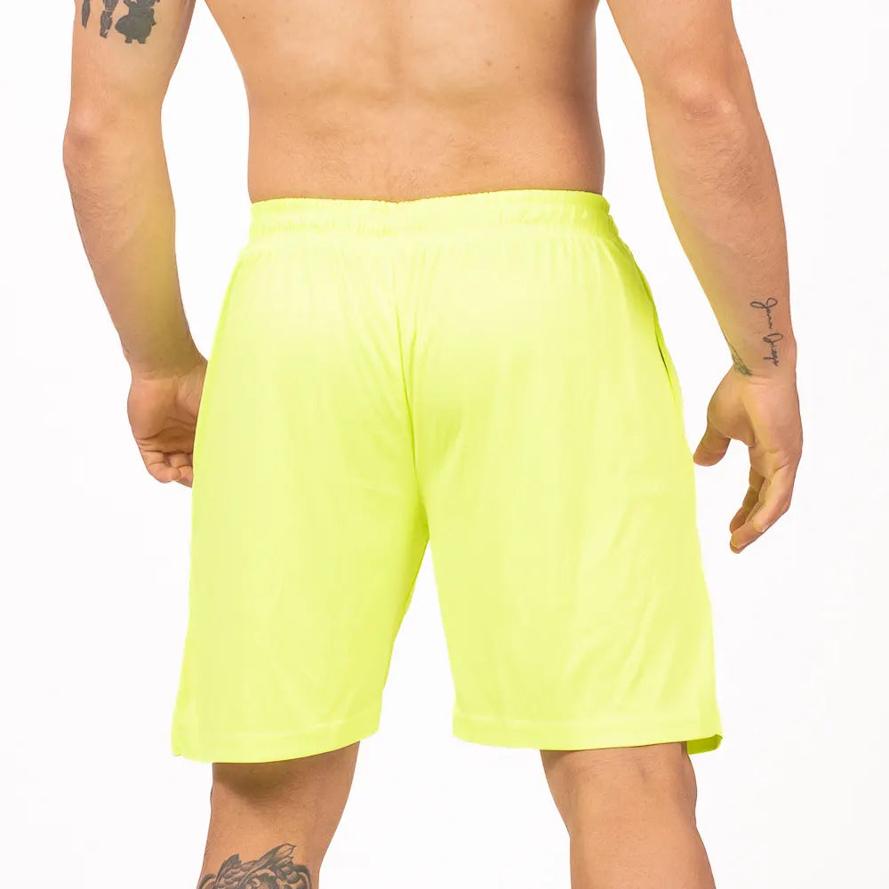 PANTALONETA MICROFIBRA-AMARILLO NEON - NEGRO