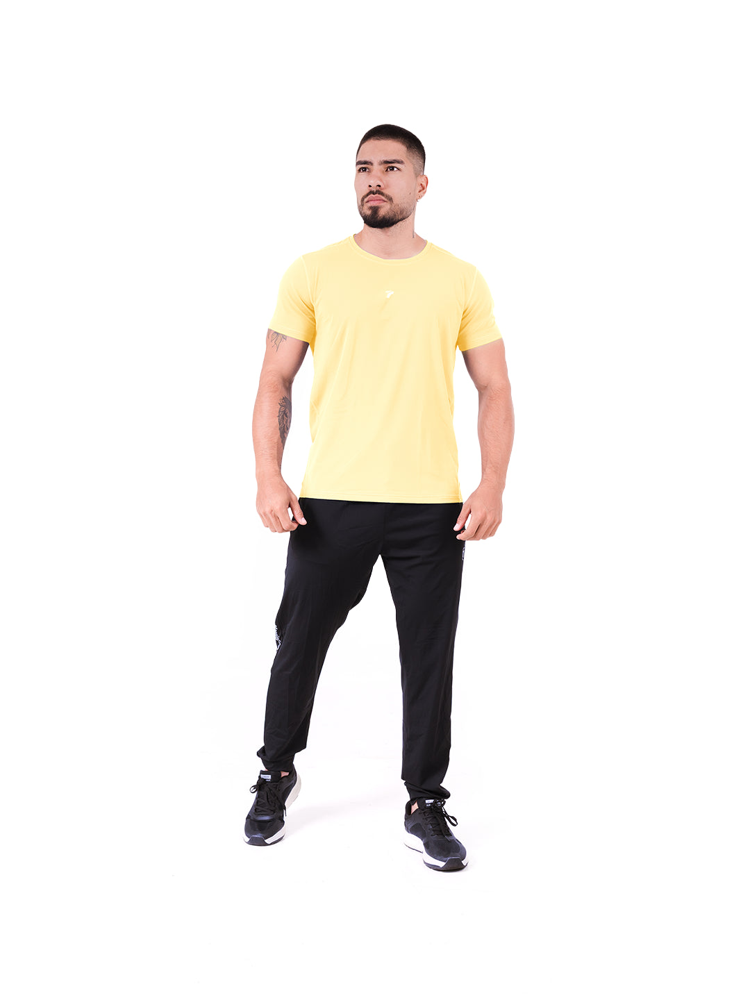 Camiseta Deportiva de Hombre Cooldry - Amarillo Claro