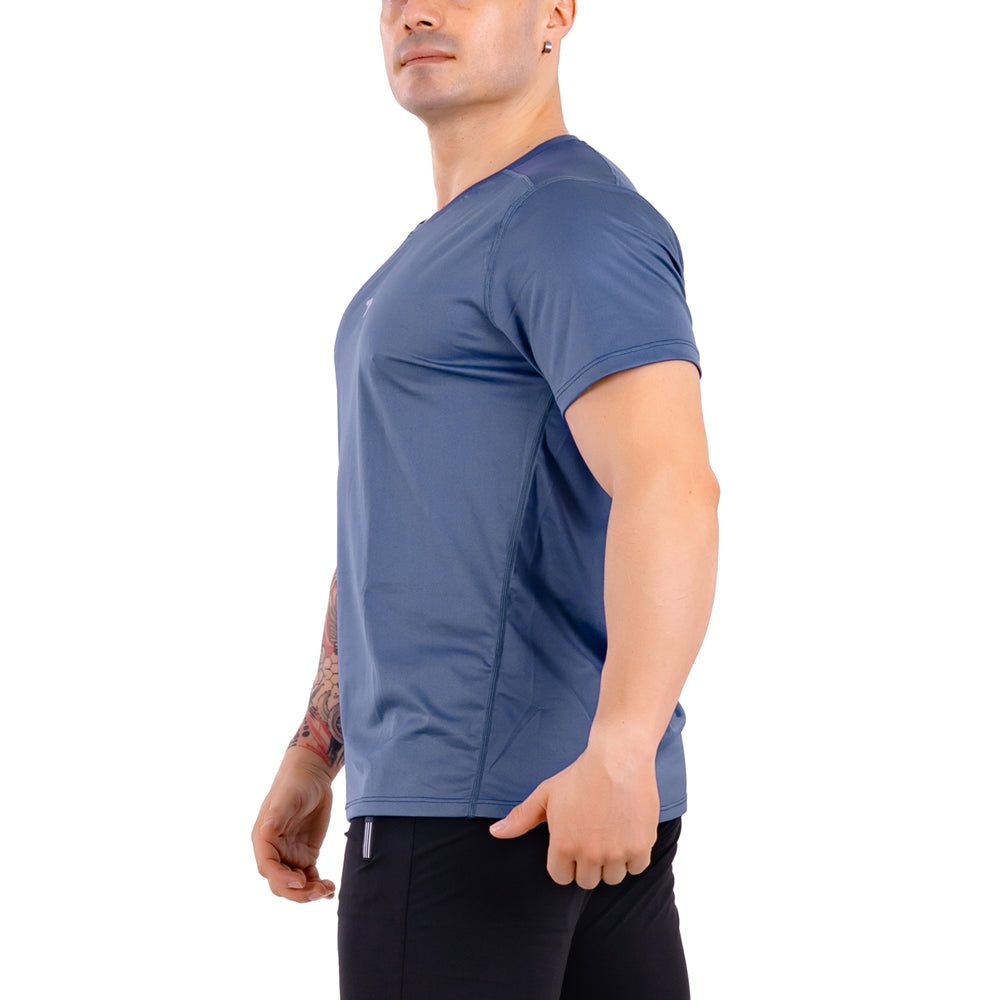 Camiseta Deportiva de Hombre Cooldry - Azul Petroleo Oscuro