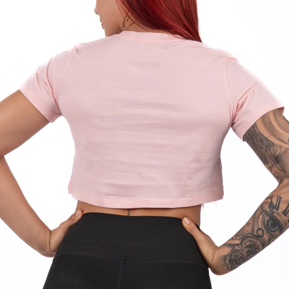 CAMISETA CORTA ESTAMPADA-ROSA PASTEL