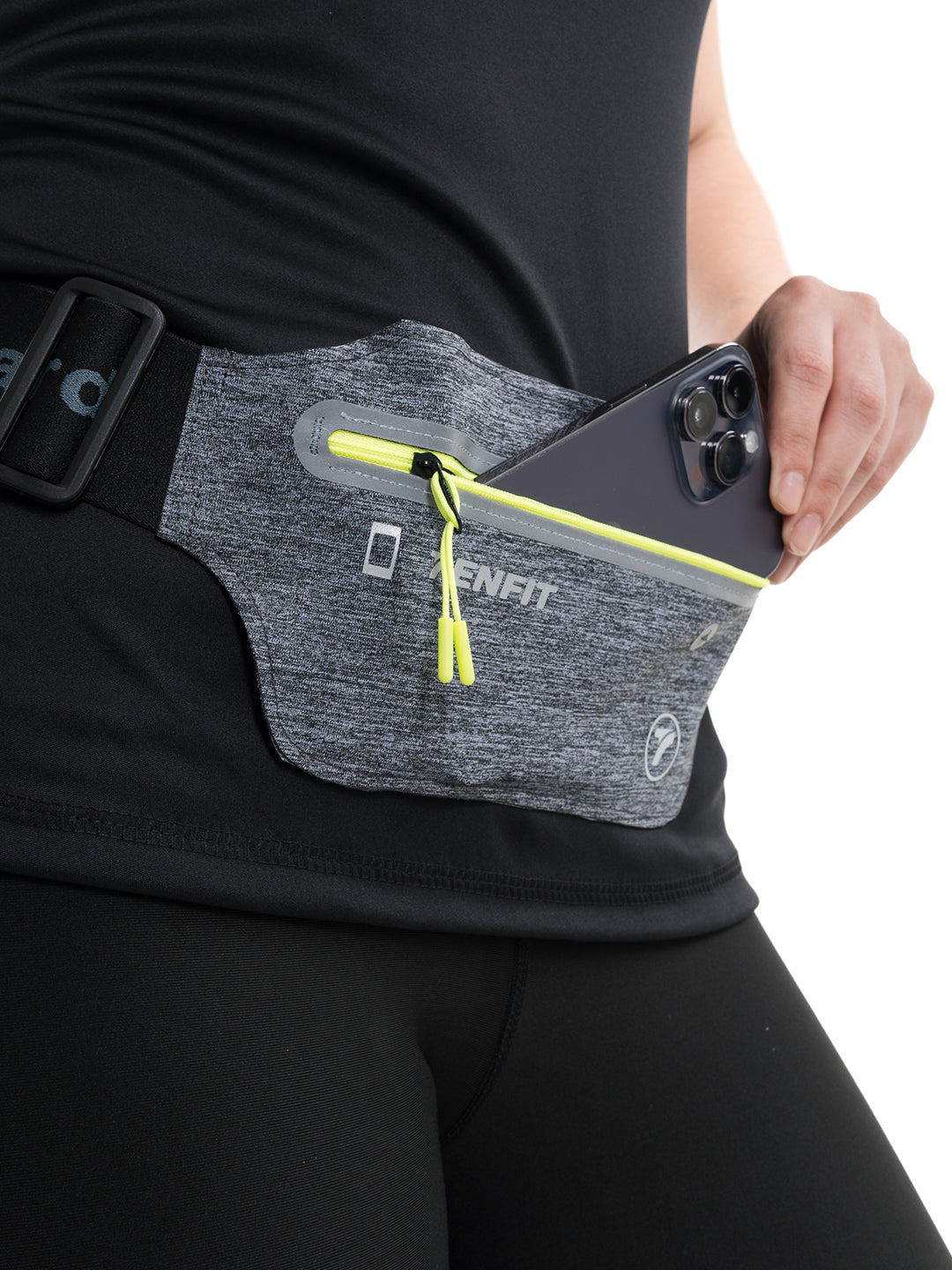 Sport Bag Deportivo Unisex M2 - Lila Jaspe Oscuro - Amarillo Neon