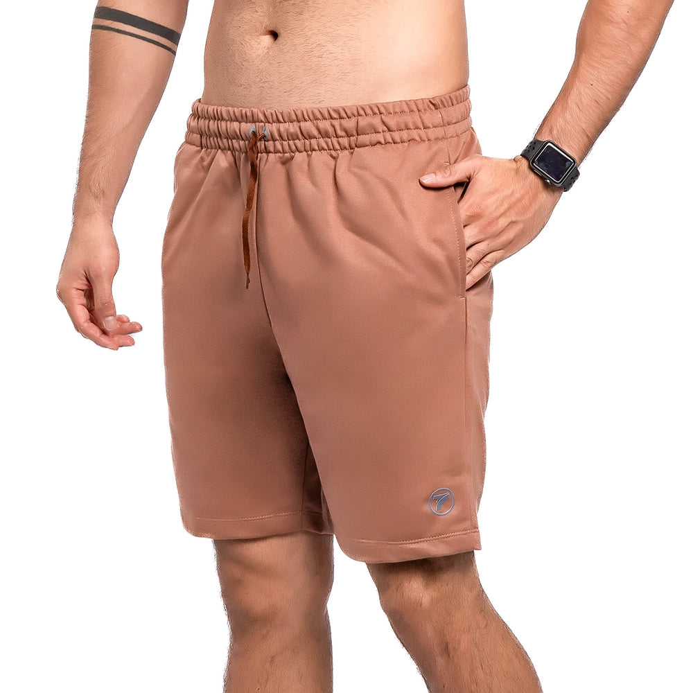 Pantaloneta Deportiva de Hombre James - Cafe Castaña