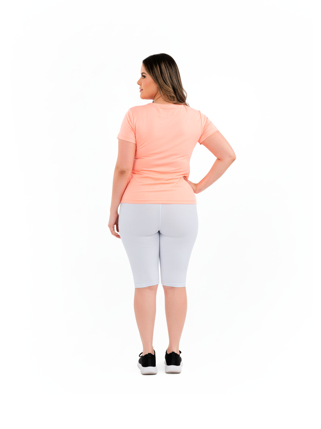 BLUSA MANGA CORTA PLUS SIZE-MANDARINA