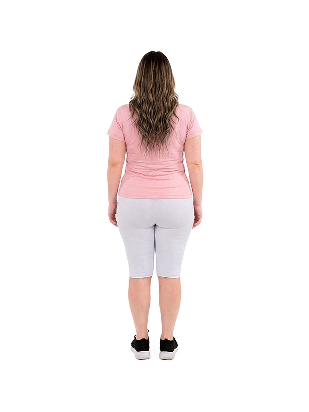 BLUSA MANGA CORTA PLUS SIZE-ROSA CREPE CLARO