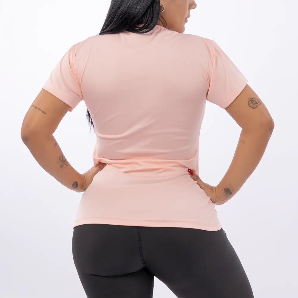 BLUSA MANGA CORTA PLUS SIZE-PALO DE ROSA