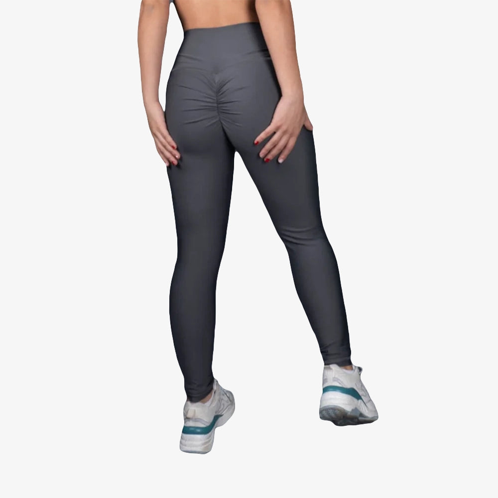 LEGGINS PUSH UP UNICOLOR-GRIS OSCURO