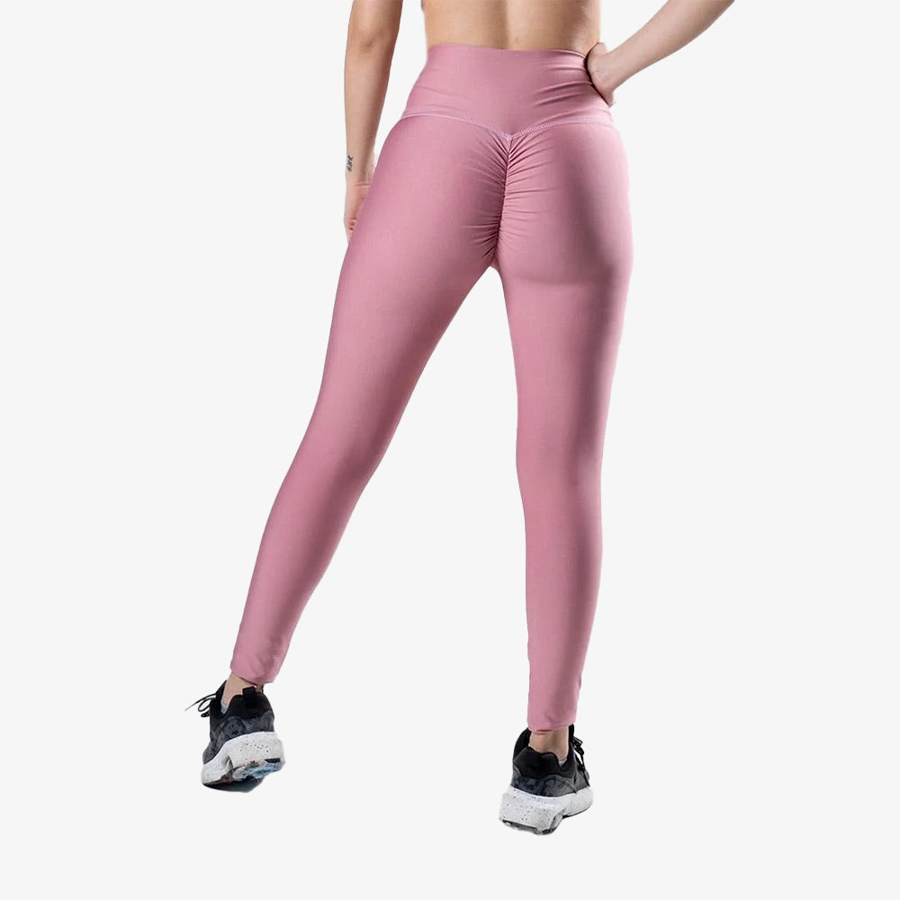 LEGGINS PUSH UP UNICOLOR-ROSA CREPE