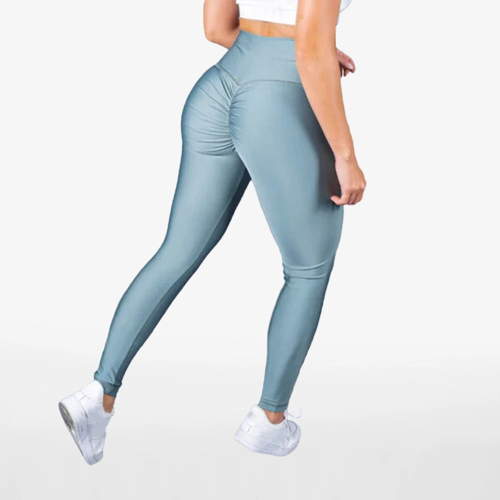 LEGGINS PUSH UP UNICOLOR-VERDE OLIVA