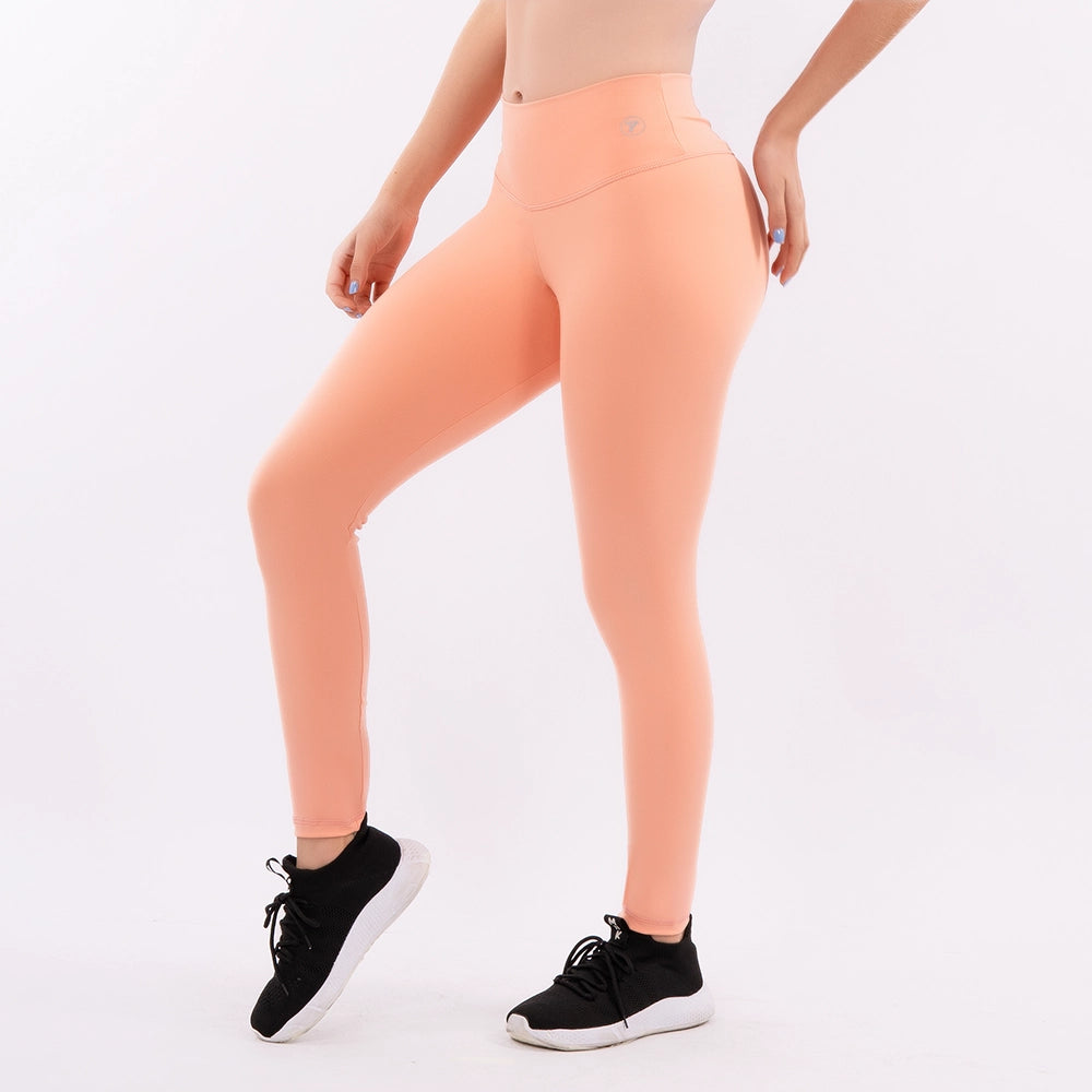 LEGGINS PUSH UP UNICOLOR-DURAZNO
