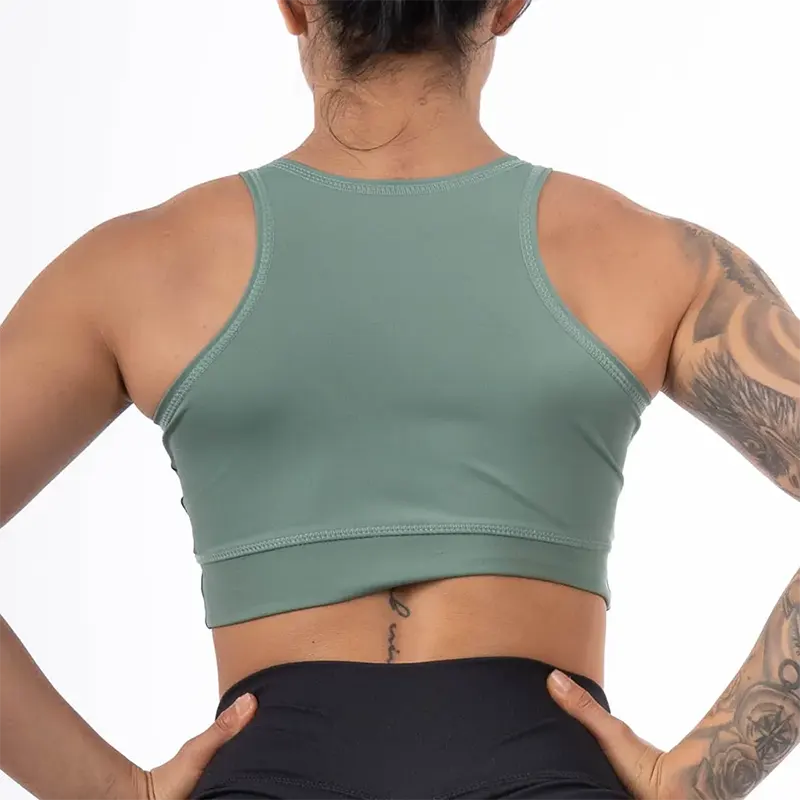 Top Deportivo Esqueleto de Mujer - Verde Militar