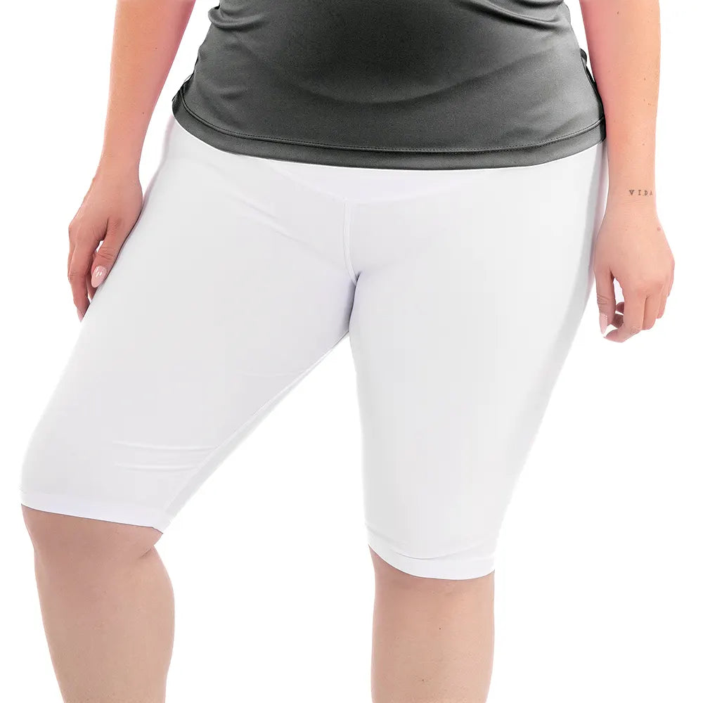 BICICLETERO PLUS SIZE UNICOLOR-BLANCO