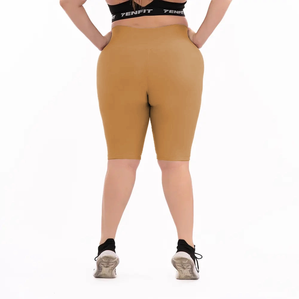 BICICLETERO PLUS SIZE UNICOLOR- MOSTAZA