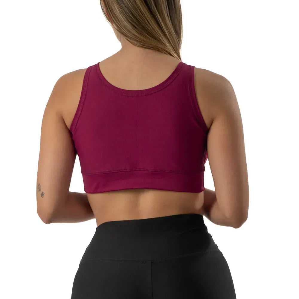 Top Deportivo de Mujer Básico - Magenta Oscuro