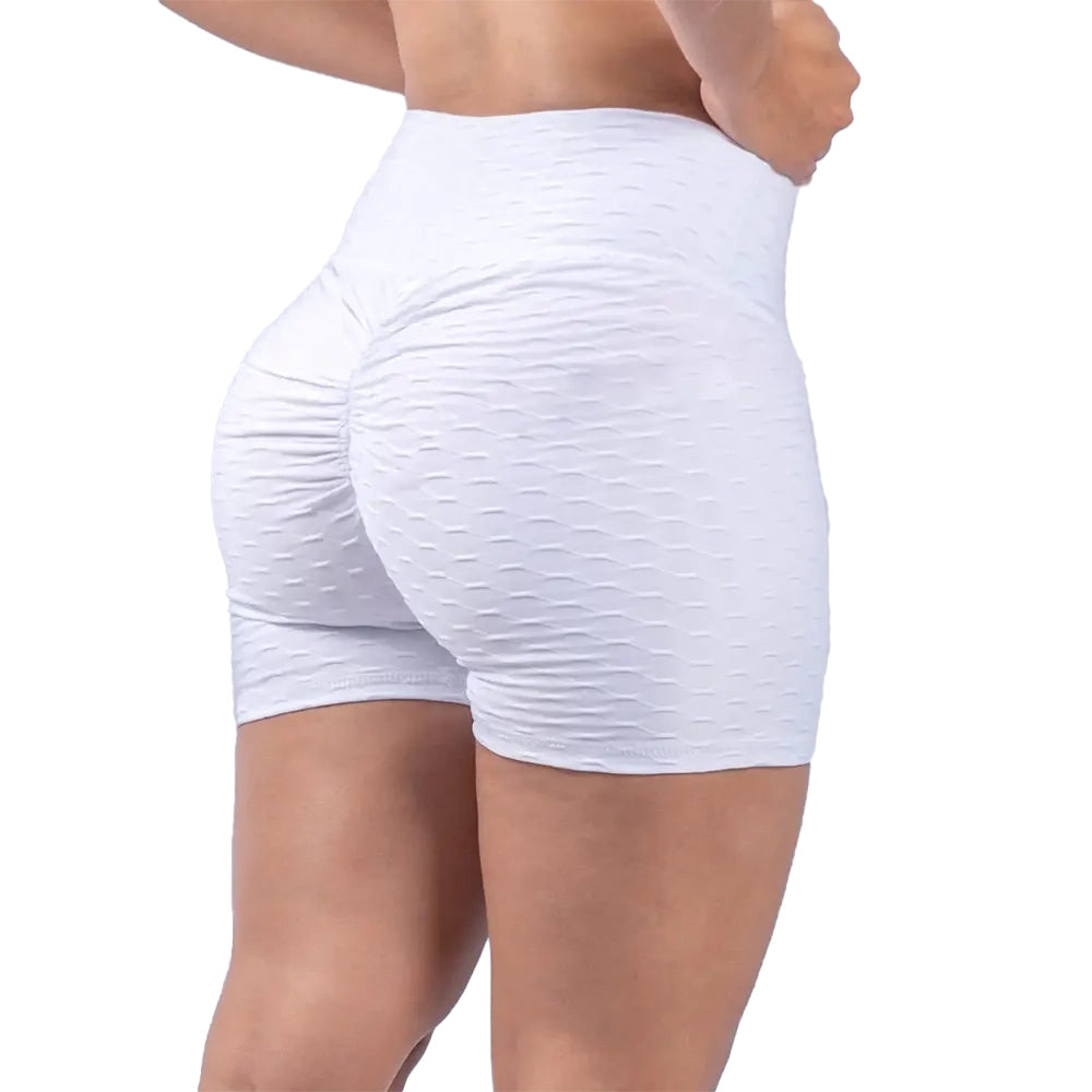 Short Deportivo Texturizado Push Up - Blanco