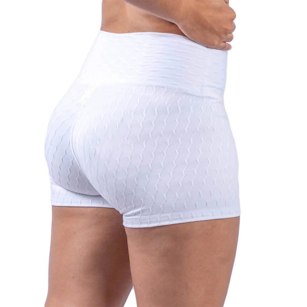 SHORT EXTRACORTO TEXTURIZADO-BLANCO