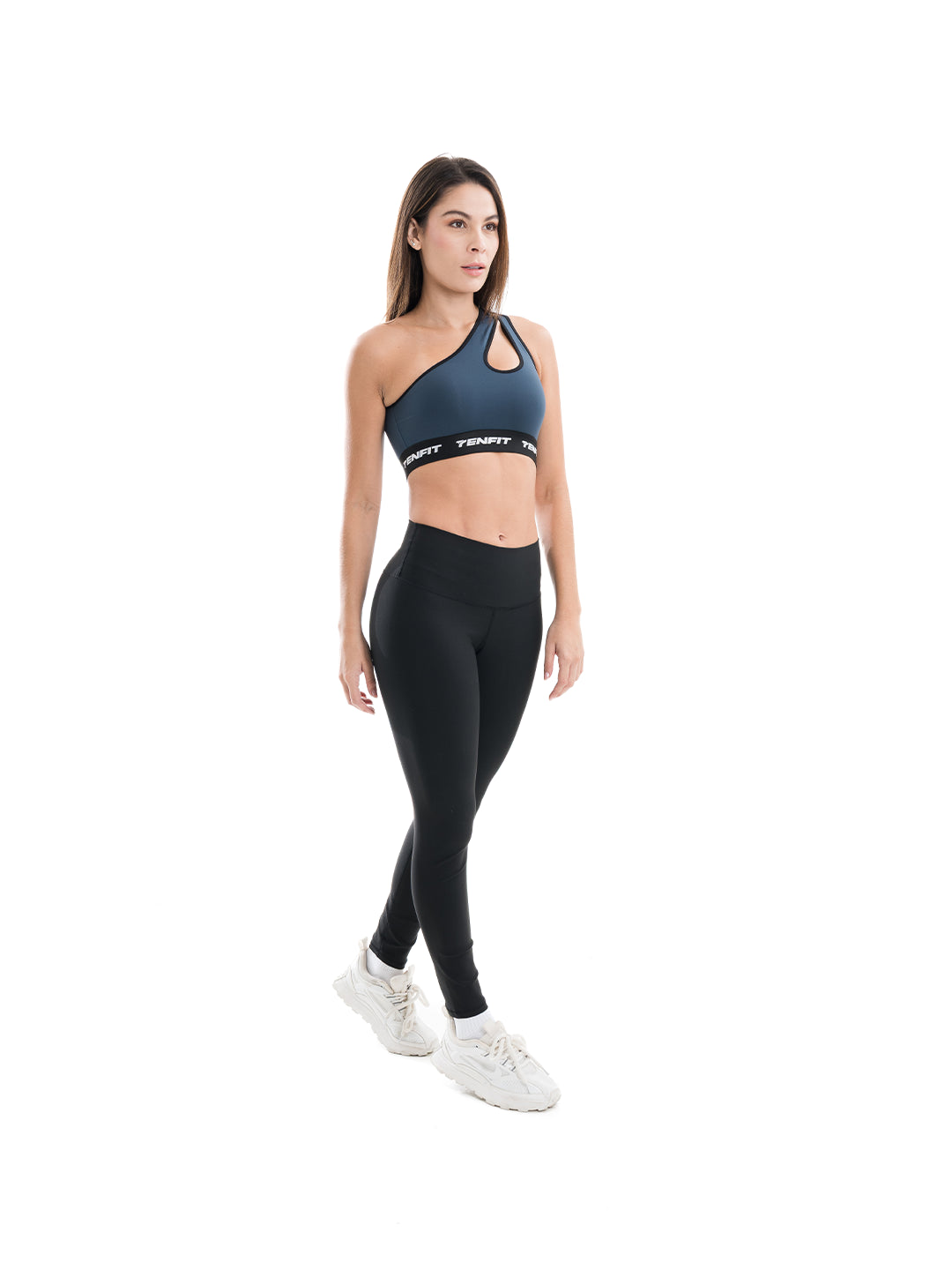 Top Deportivo Unihombro Elastic - Azul Petroleo Oscuro