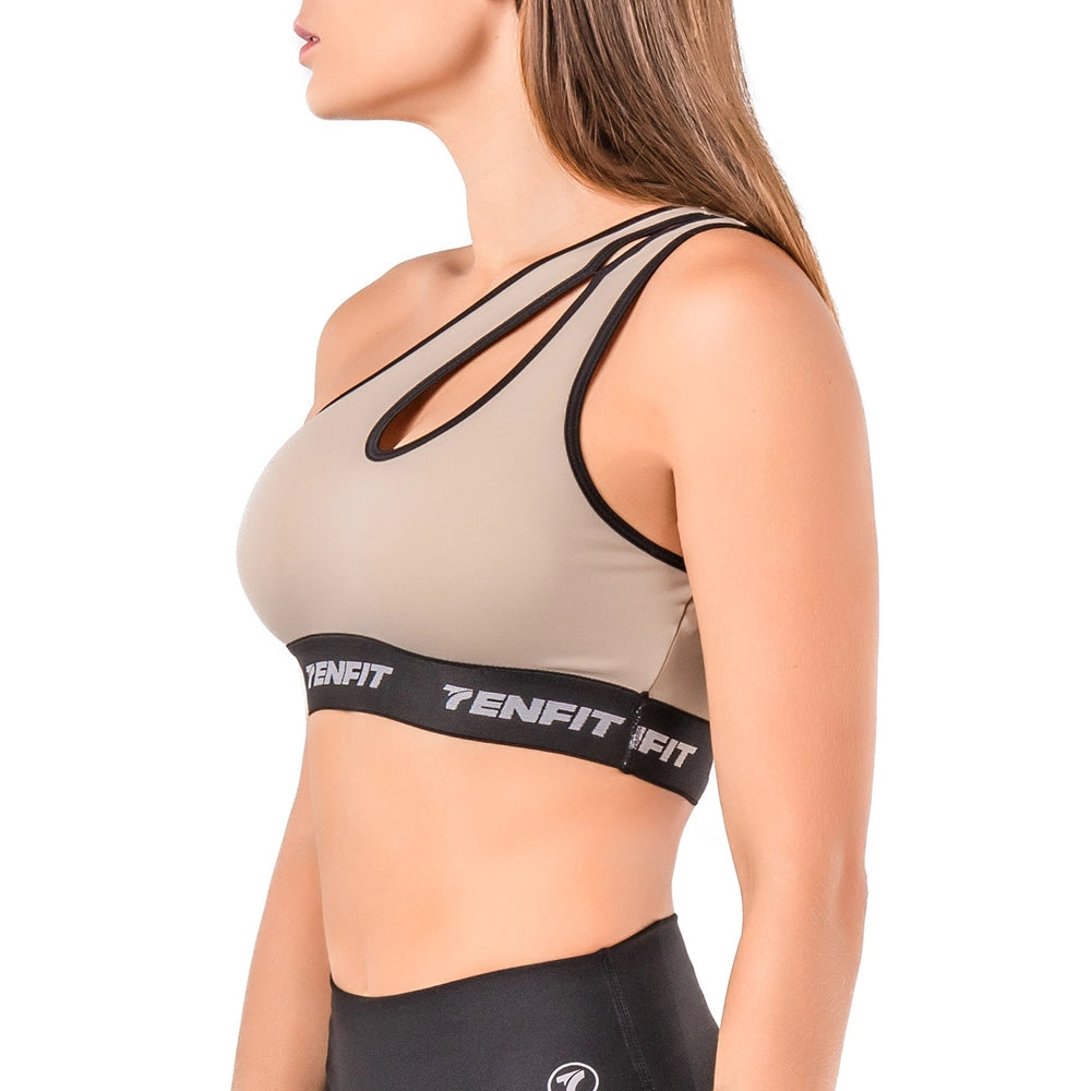 Top Deportivo Unihombro Elastic-Caqui Metalizado