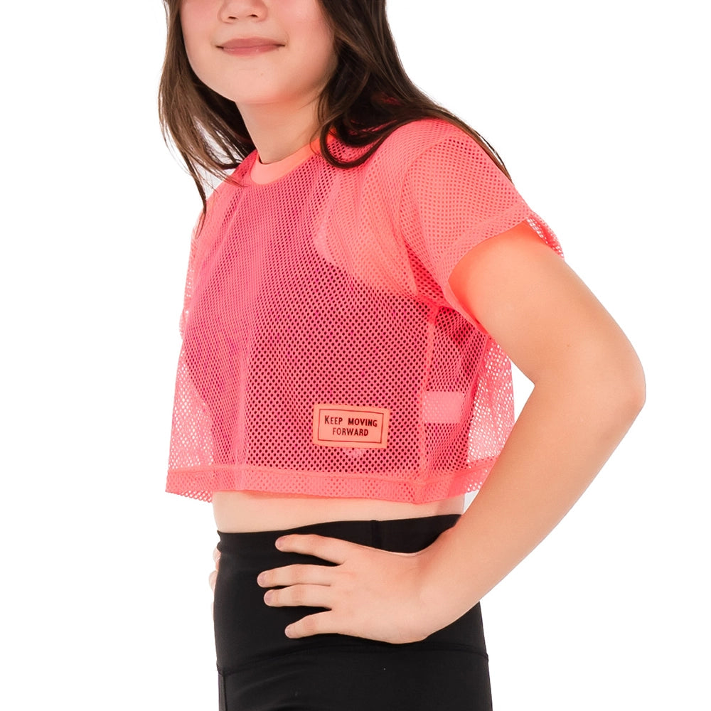 BLUSA TRAP TINY-ROSA NEON