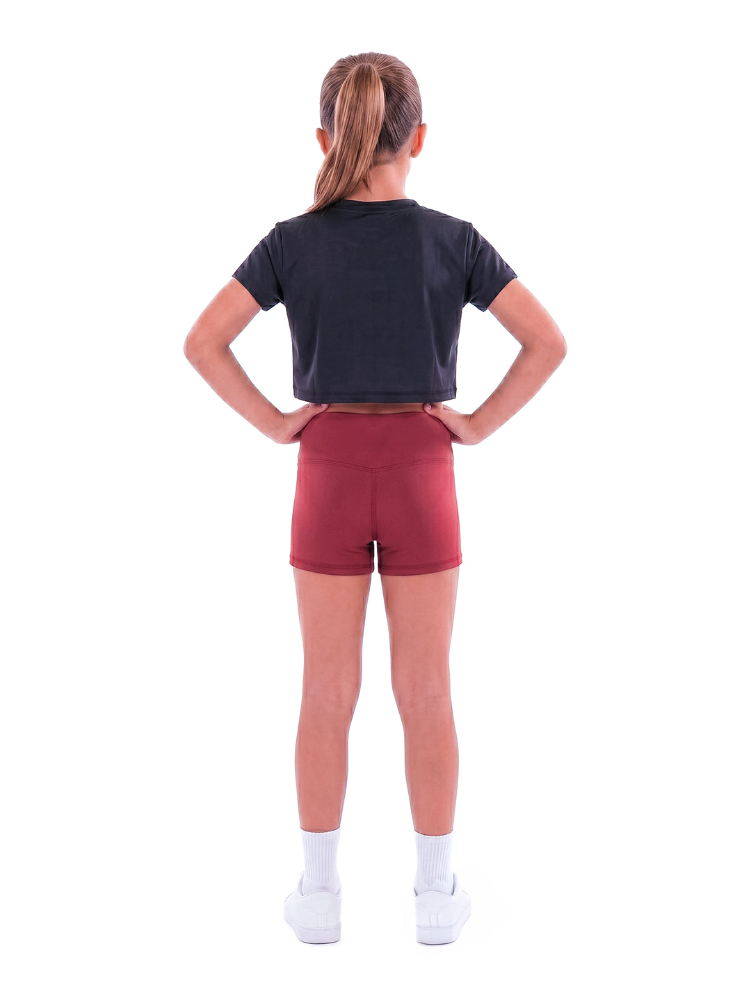 Short Deportivo Extracorto de Niña Tiny - Vinotinto