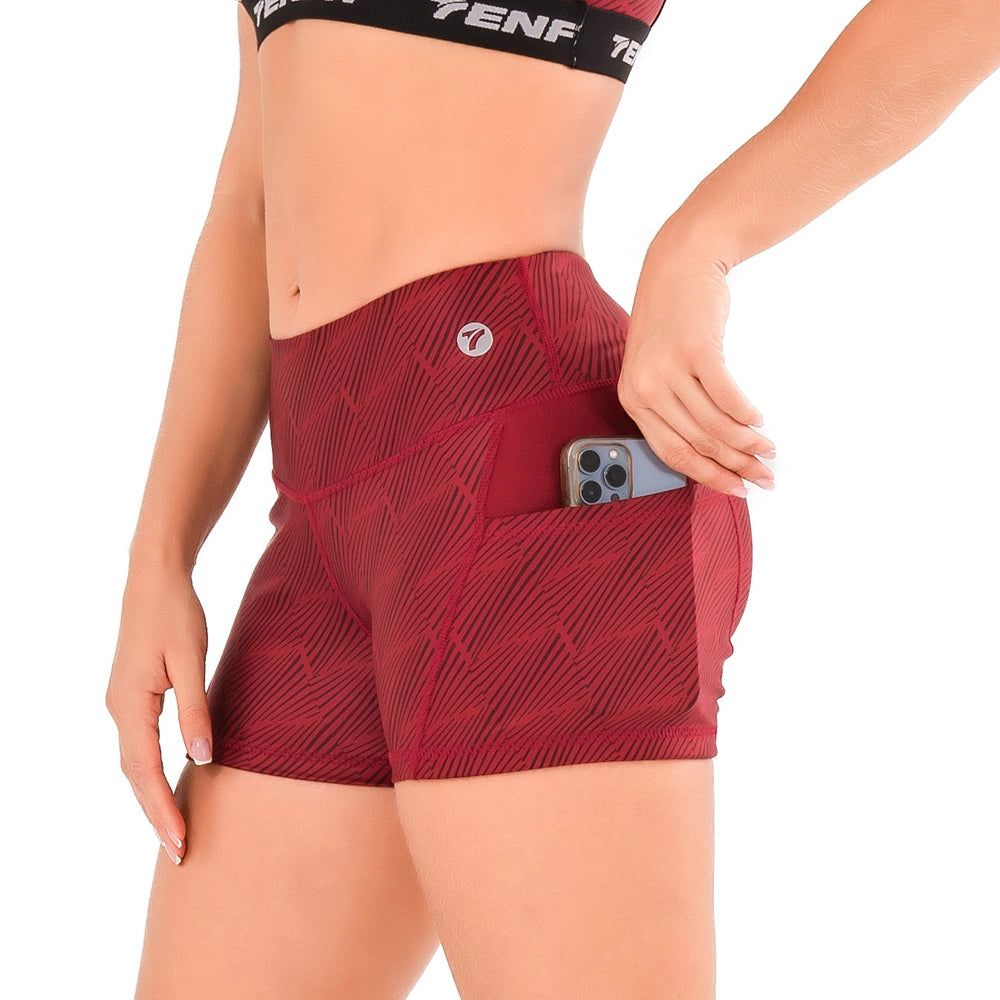 SHORT BOLSILLO CHROMAFLEX-VINOTINTO C01T1
