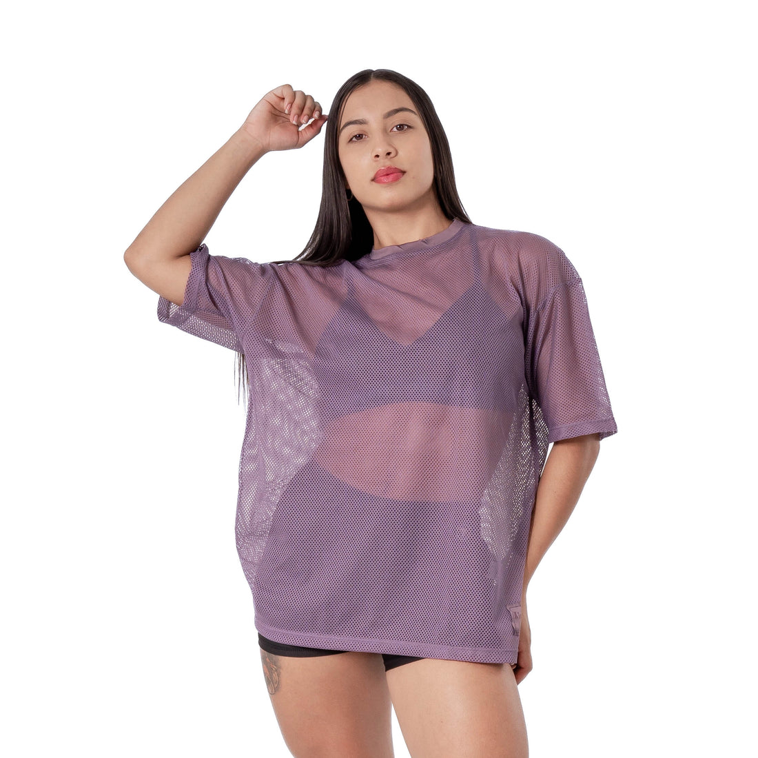 Camiseta Deportiva de Mujer Airflow - Uva Metalizado