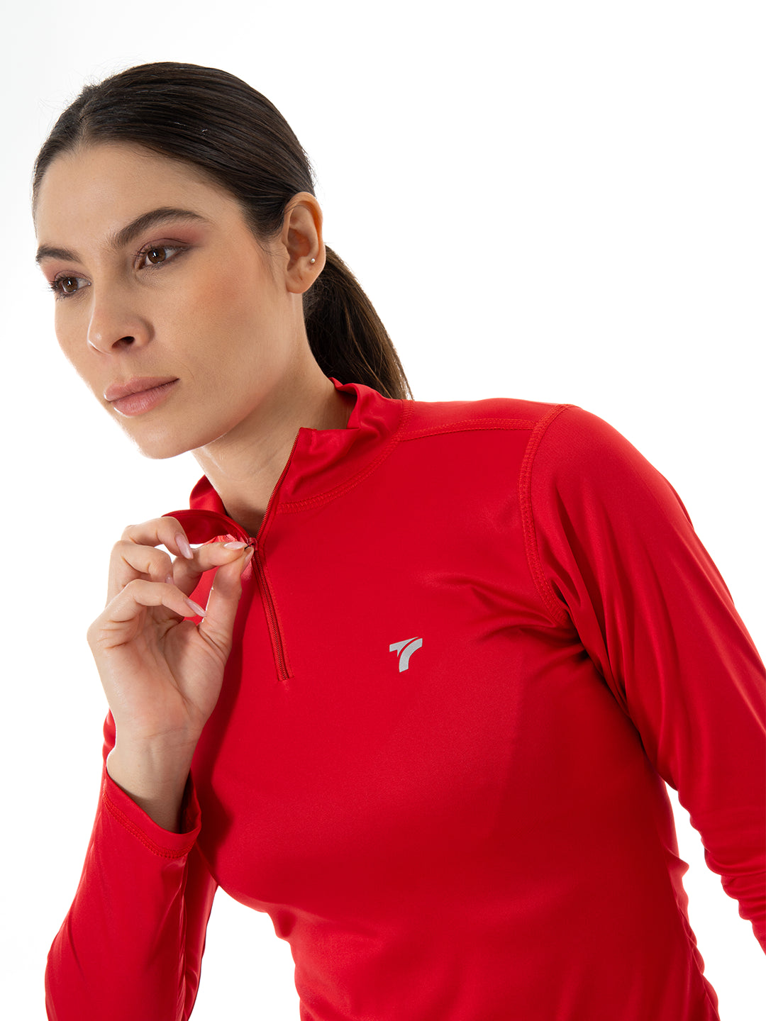 BUZO ROLLING MUJER - ROJO