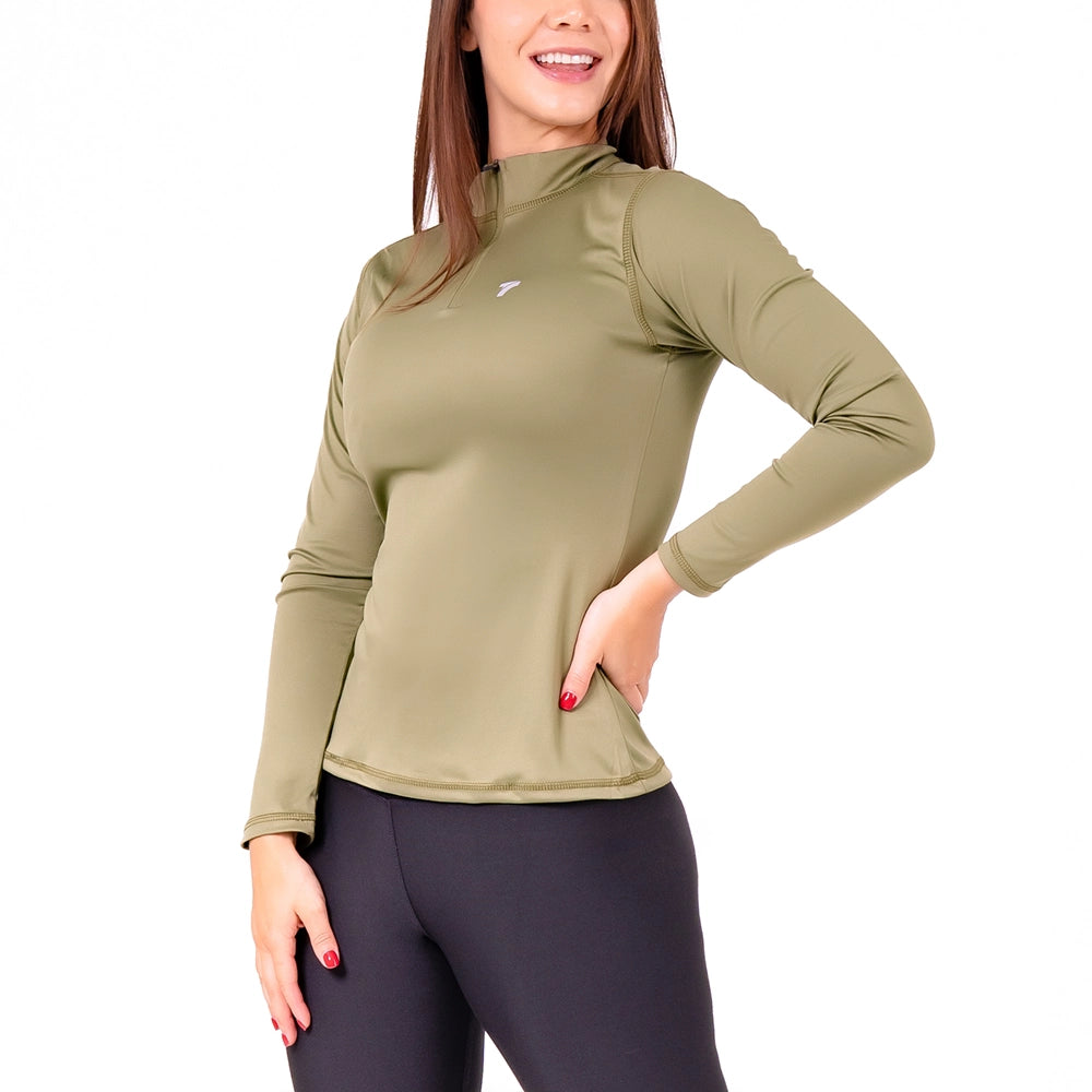 BUZO ROLLING MUJER - VERDE MILITAR