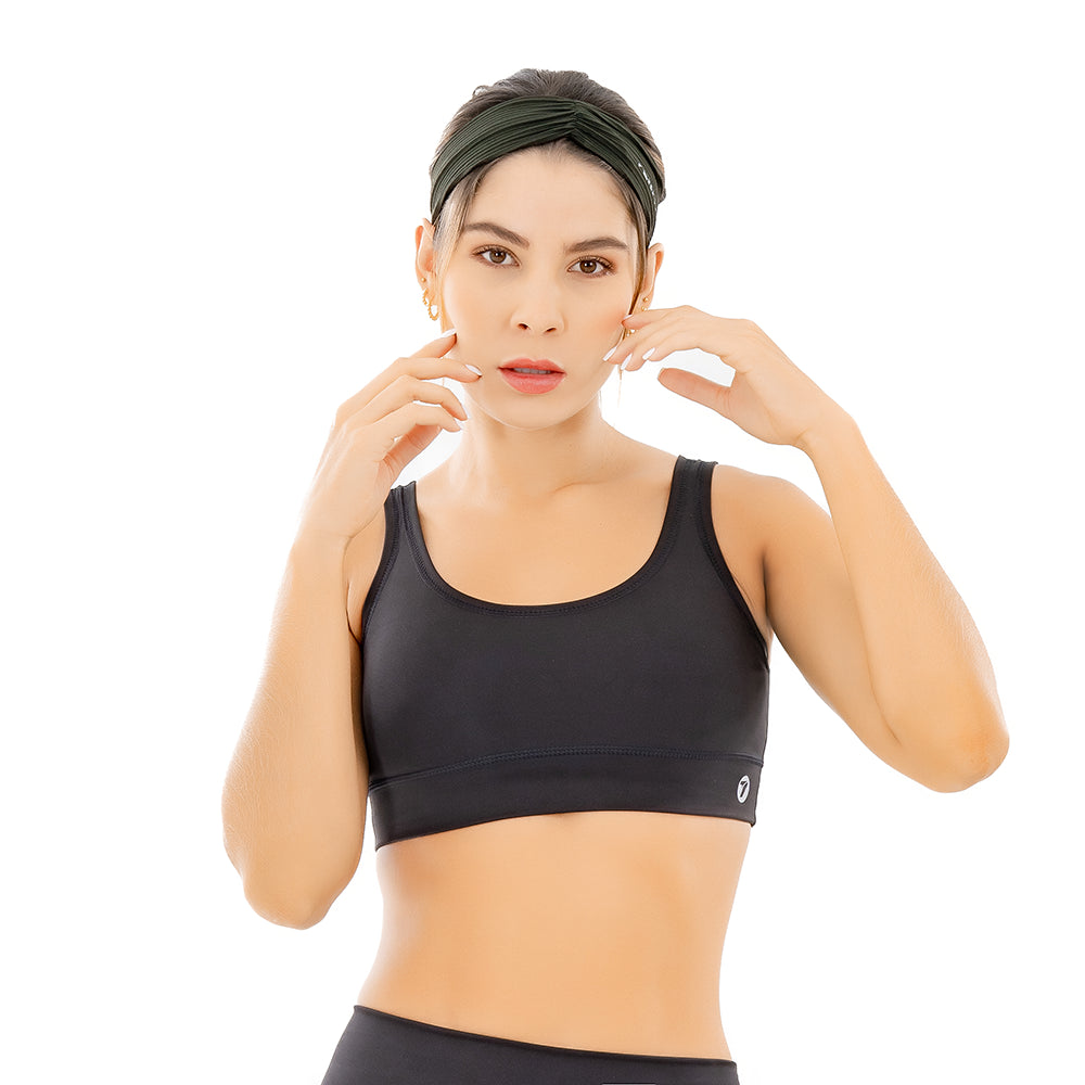 Sweatband Deportiva - Verde Militar Osc Diseño 4