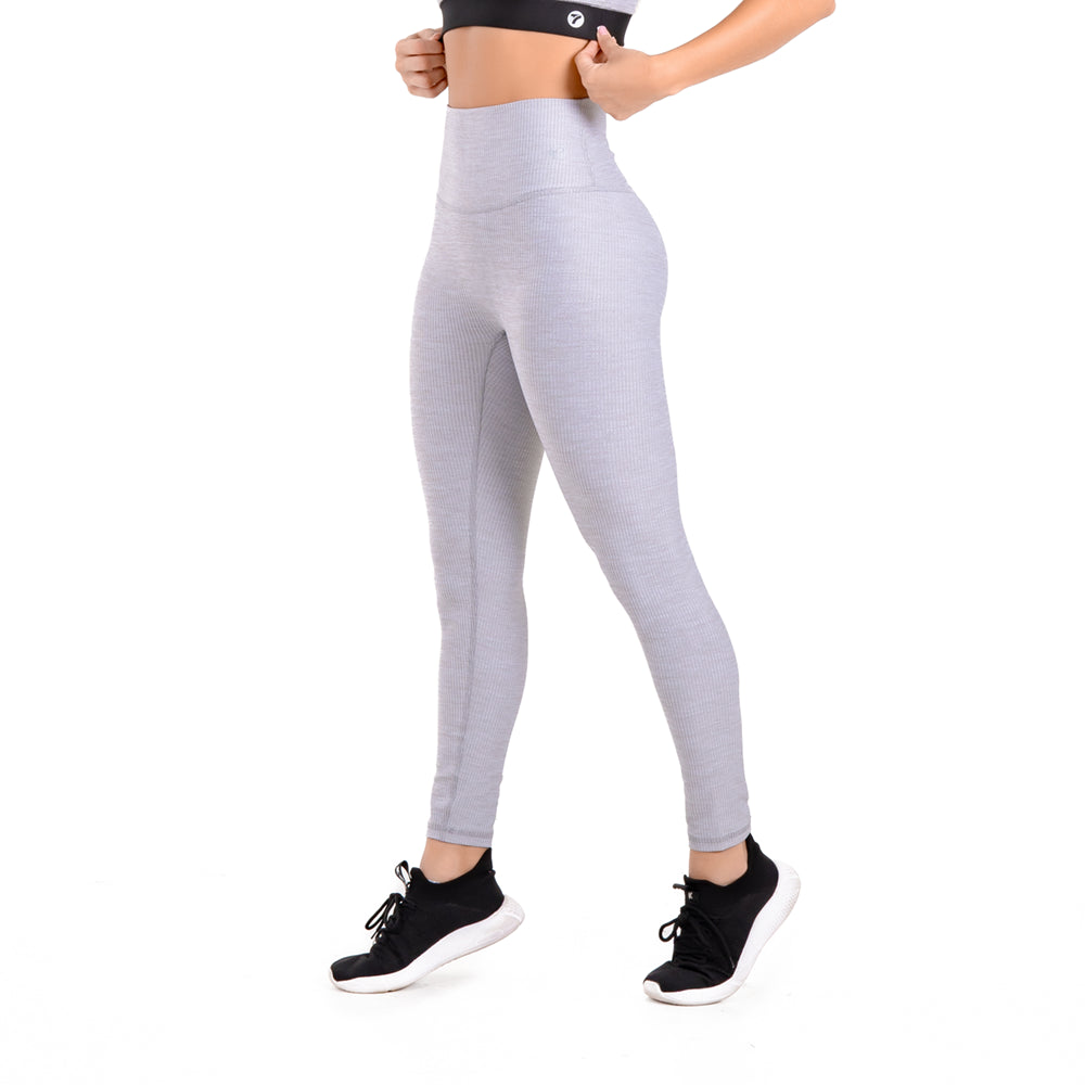 LEGGINS MOTION - GRIS JASPE CLARO