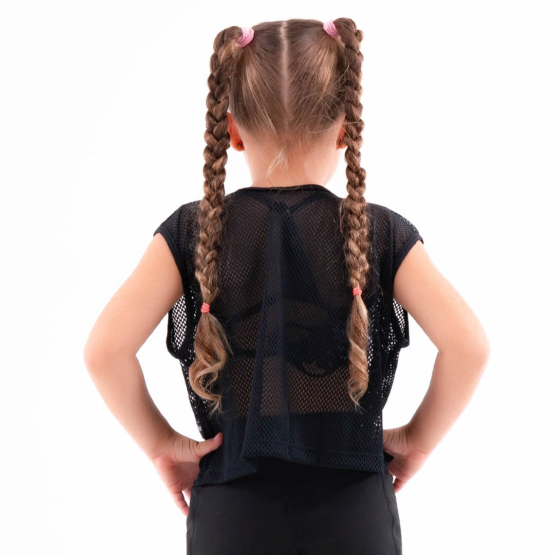 BLUSA MALLA TINY - NEGRO