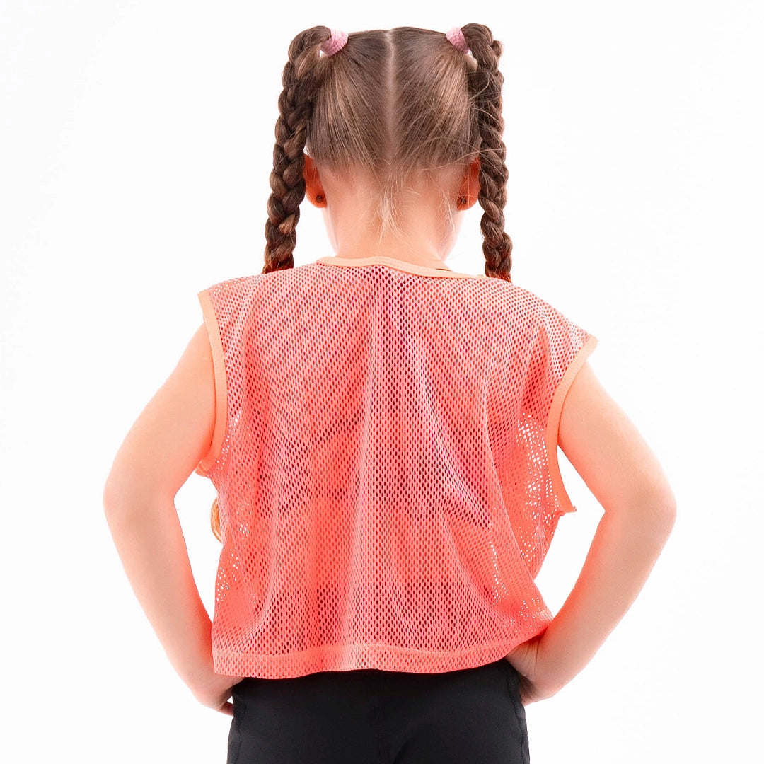 BLUSA MALLA TINY - ROSA NEON