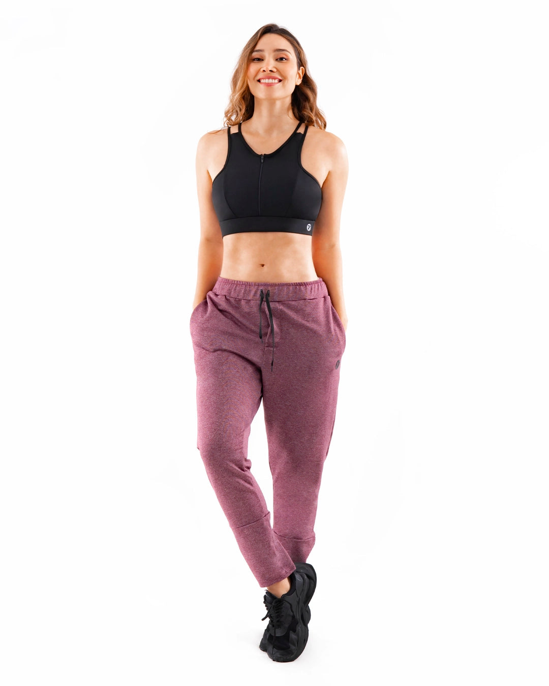 Top Deportivo con Zipper Powerzip - Negro