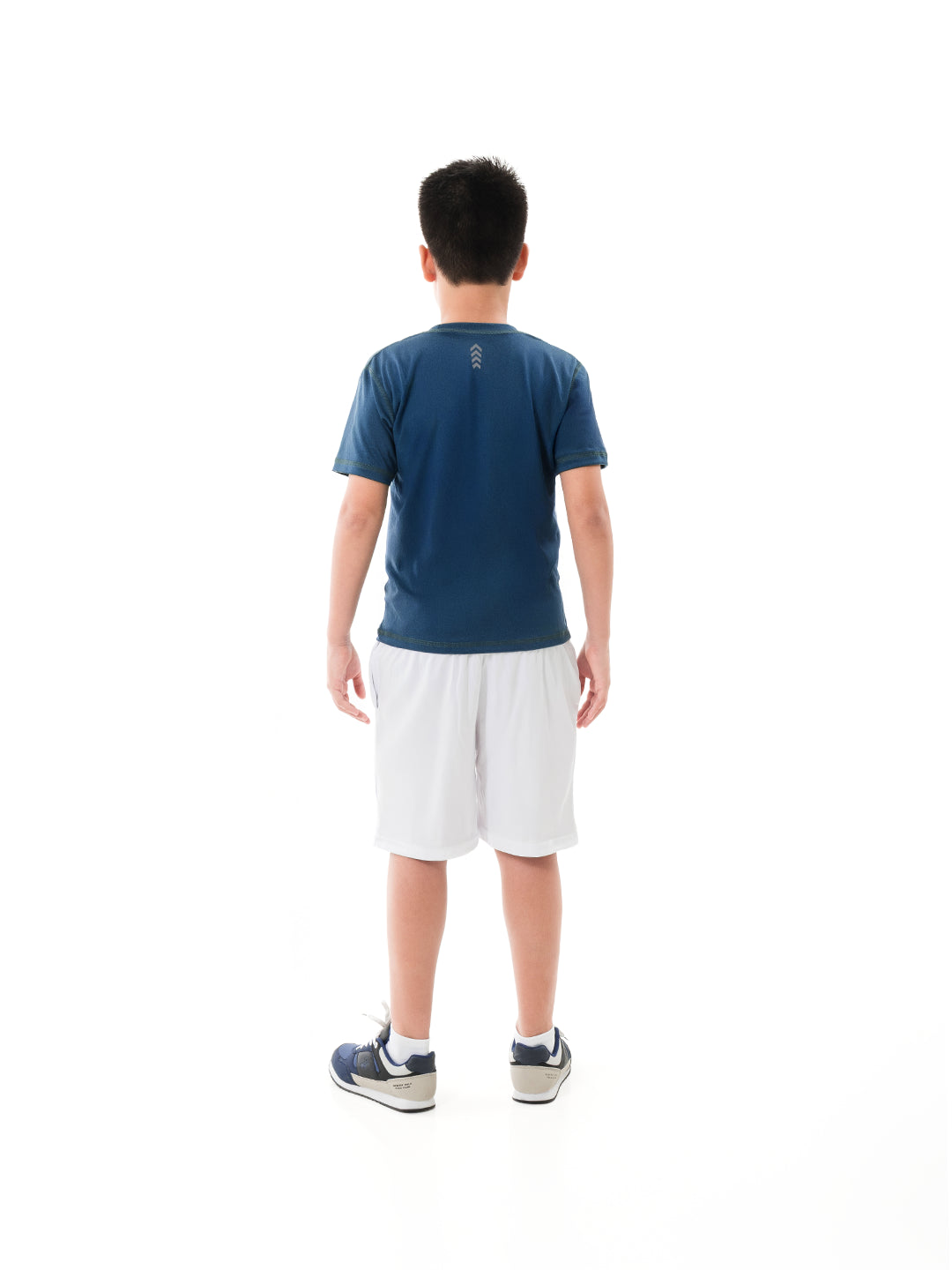 Camiseta Deportiva Junior de Niño - Azul Turqui Jaspe