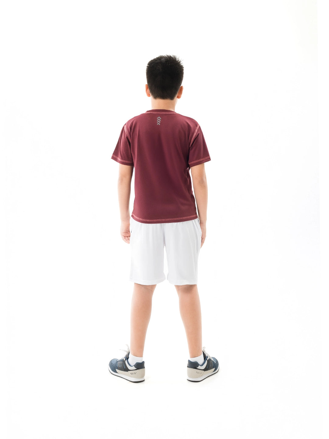 Camiseta Deportiva Junior de Niño - Vinotinto Jaspe