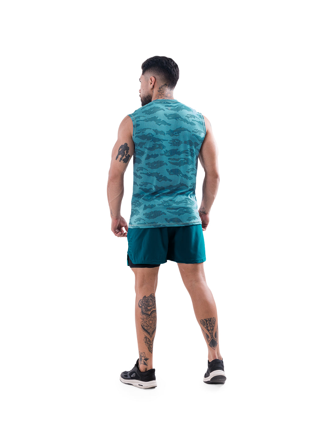 Camisilla Deportiva de Hombre Flex Active - Verde Menta Oscuro