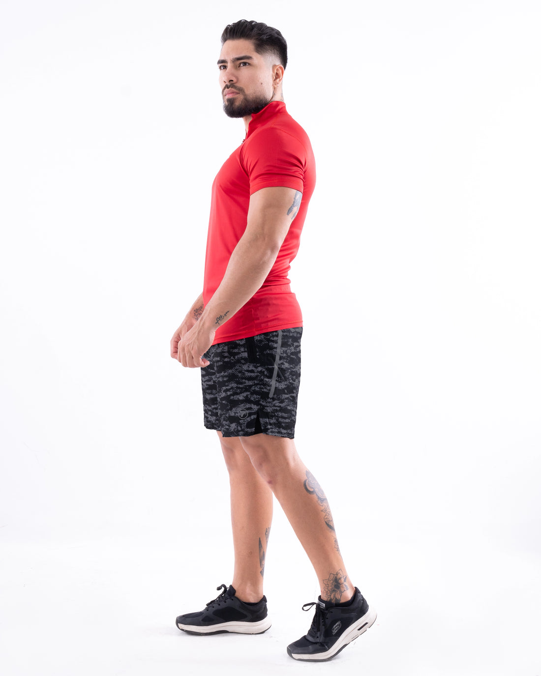 CAMISETA ROLLING MANGA CORTA HOMBRE - ROJO