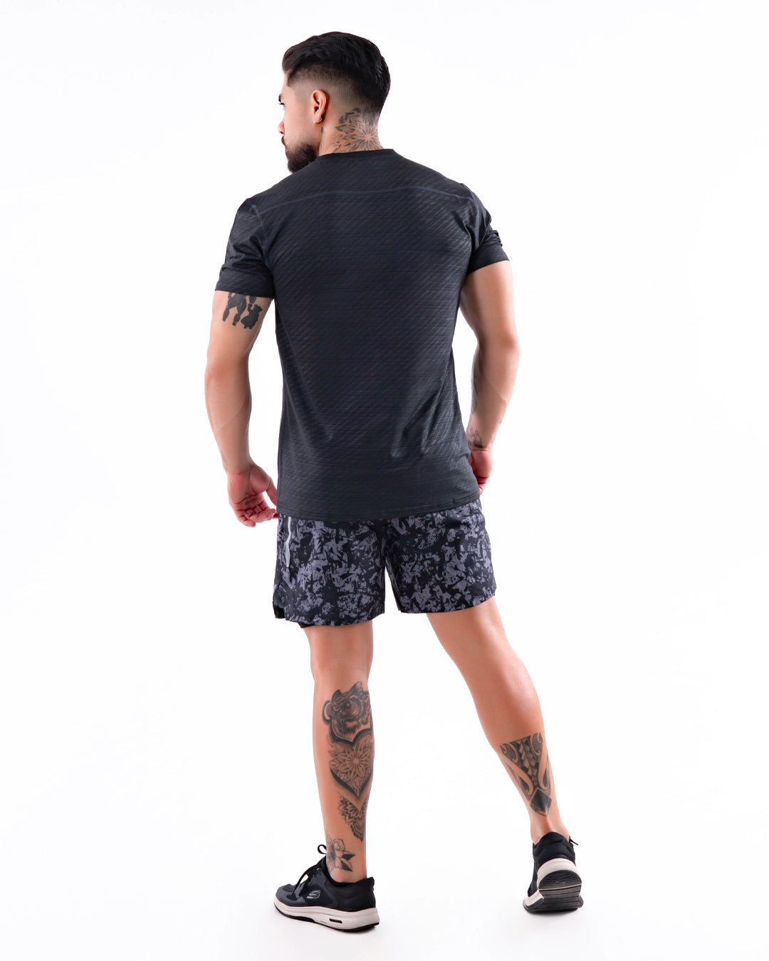 Camiseta Quick Dry Deportiva de Hombre - Gris Oscuro
