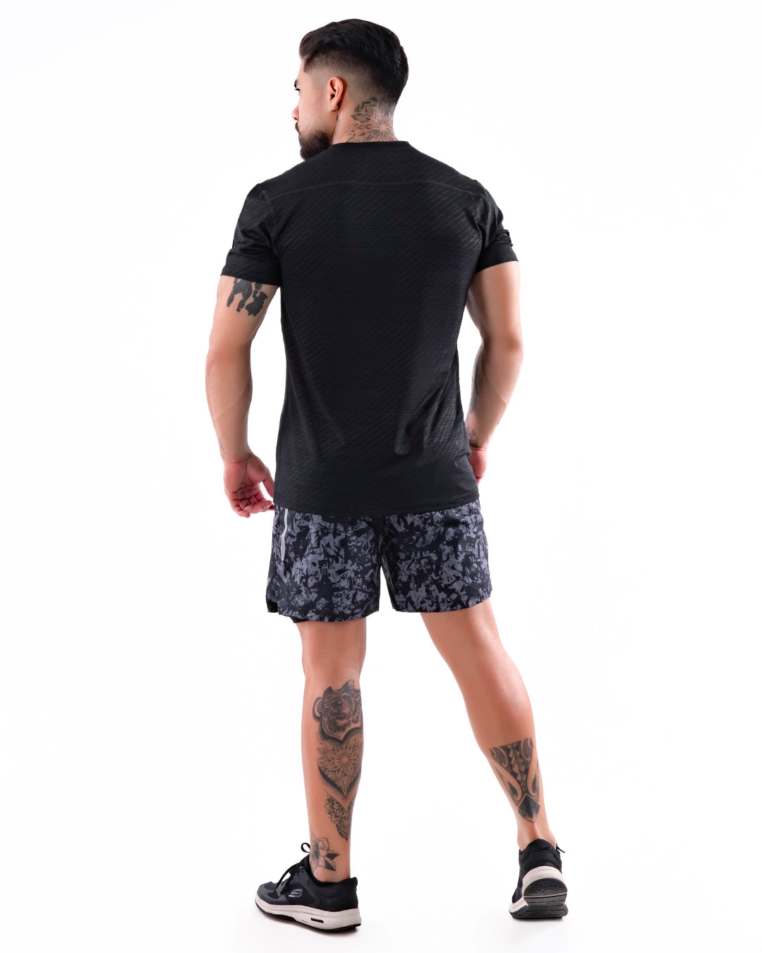 Camiseta Quick Dry Deportiva de Hombre - Negro